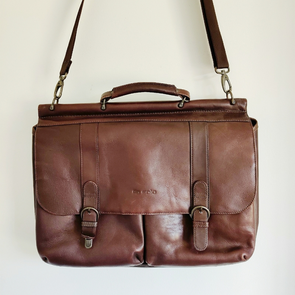 Solo Leather Laptop Briefcase Gem